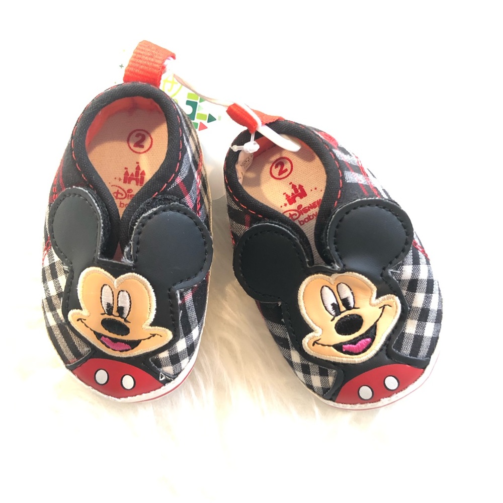 Disney baby size 2 Mickey Mouse shoes NEW